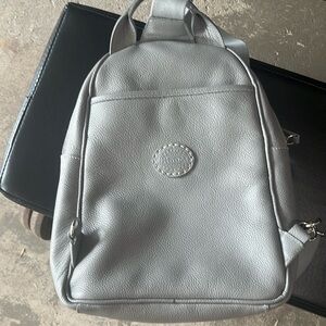 Roots leather gray crossbody